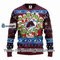 Colorado Avalanche 12 Grinch Xmas Day Christmas Ugly Sweater 2 1