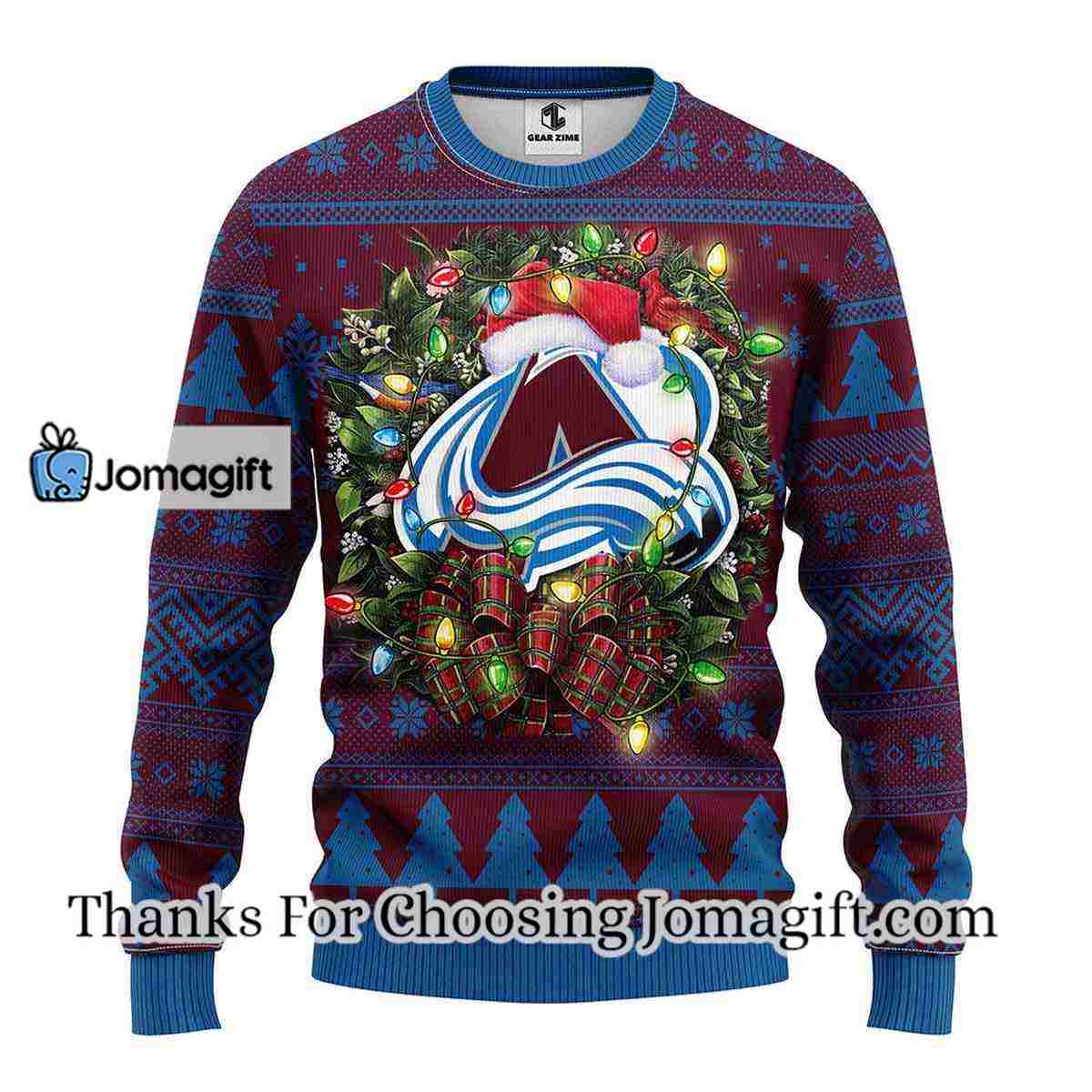 Colorado Avalanche Christmas Ugly Sweater 3