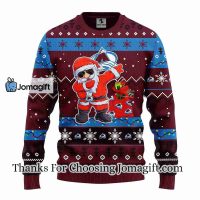 Colorado Avalanche Dabbing Santa Claus Christmas Ugly Sweater 3