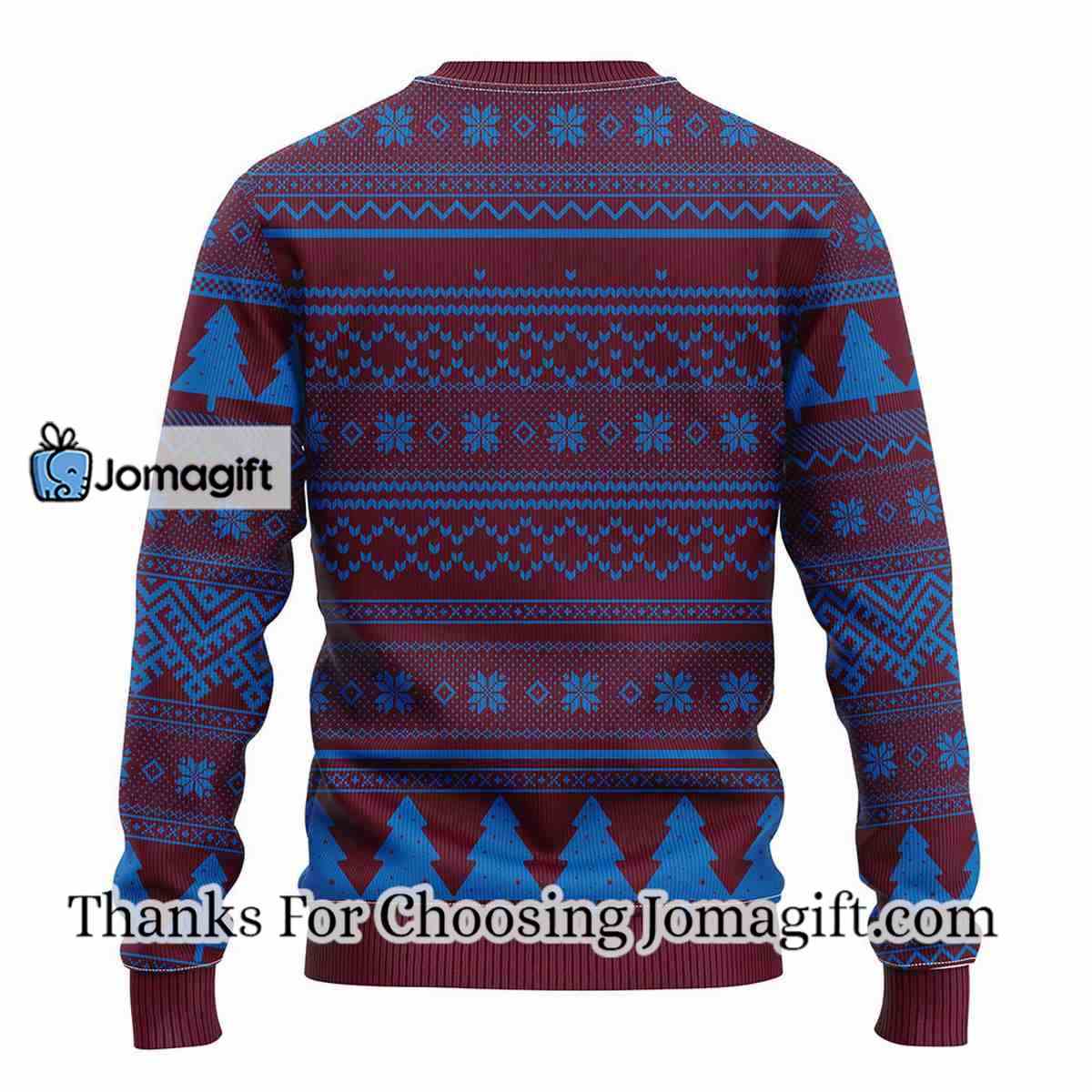 Colorado Avalanche Grateful Dead Ugly Christmas Fleece Sweater 2 1