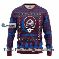 Colorado Avalanche 12 Grinch Xmas Day Christmas Ugly Sweater