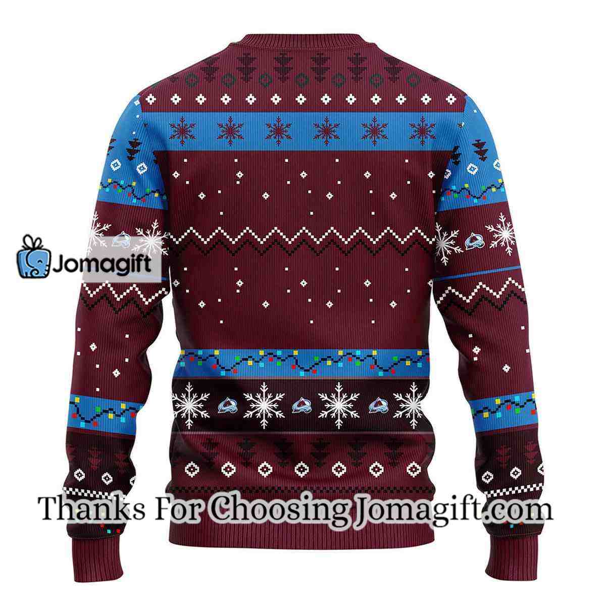 Colorado Avalanche Hohoho Mickey Christmas Ugly Sweater 2 1