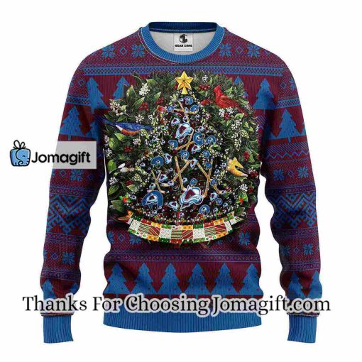 Colorado Avalanche Tree Ball Christmas Ugly Sweater