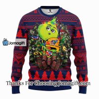 Columbus Blue Jackets Grinch Hug Christmas Ugly Sweater