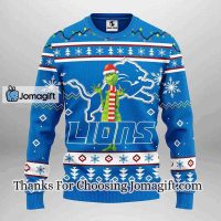 Detroit Lions Funny Grinch Christmas Ugly Sweater