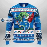 Detroit Lions Grinch Christmas Ugly Sweater 3