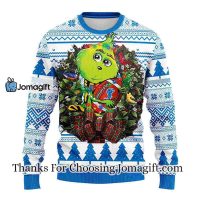 Detroit Lions Grinch Hug Christmas Ugly Sweater 3