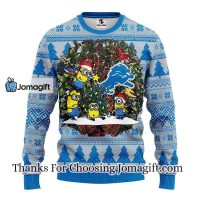 Detroit Lions Minion Christmas Ugly Sweater 3