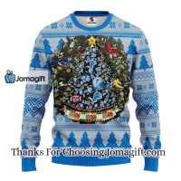 Detroit Lions Tree Ball Christmas Ugly Sweater 3