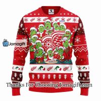Detroit Red Wings 12 Grinch Xmas Day Christmas Ugly Sweater