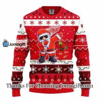Detroit Red Wings Dabbing Santa Claus Christmas Ugly Sweater