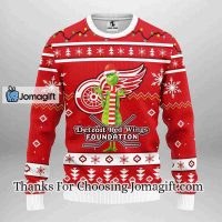 Detroit Red Wings Funny Grinch Christmas Ugly Sweater