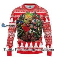 Detroit Red Wings Groot Hug Christmas Ugly Sweater