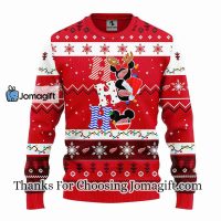 Detroit Red Wings Hohoho Mickey Christmas Ugly Sweater