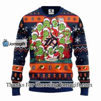 Detroit Tigers 12 Grinch Xmas Day Christmas Ugly Sweater 3