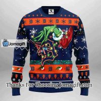 Detroit Tigers Grinch Christmas Ugly Sweater