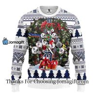 Detroit Tigers Tree Ugly Christmas Fleece Sweater