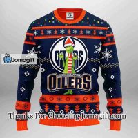 Edmonton Oilers Funny Grinch Christmas Ugly Sweater
