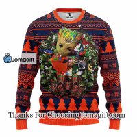 Edmonton Oilers Groot Hug Christmas Ugly Sweater