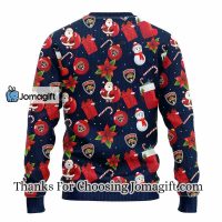 Florida Panthers Santa Claus Snowman Christmas Ugly Sweater