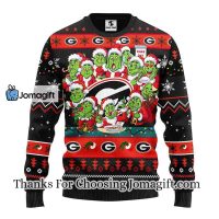 Georgia Bulldogs 12 Grinch Xmas Day Christmas Ugly Sweater 3