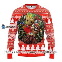 Georgia Bulldogs Groot Hug Christmas Ugly Sweater 3