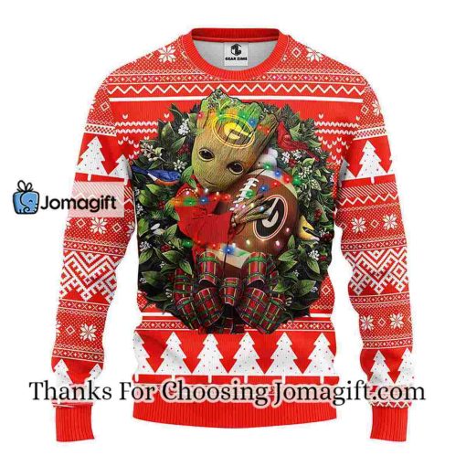 Georgia Bulldogs Groot Hug Christmas Ugly Sweater