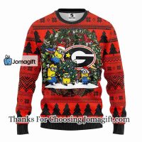 Georgia Bulldogs Minion Christmas Ugly Sweater 3