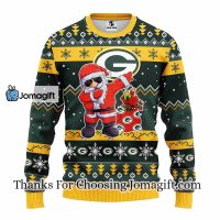 Green Bay Packers Dabbing Santa Claus Christmas Ugly Sweater