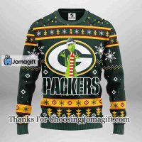 Green Bay Packers Funny Grinch Christmas Ugly Sweater