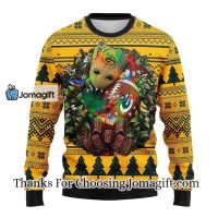 Green Bay Packers Groot Hug Christmas Ugly Sweater