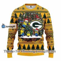 Green Bay Packers Minion Christmas Ugly Sweater