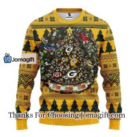 Green Bay Packers Tree Ugly Christmas Fleece Sweater