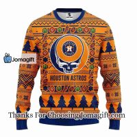Houston Astros Grateful Dead Ugly Christmas Fleece Sweater 3