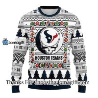 Houston Texans Grateful Dead Ugly Christmas Fleece Sweater