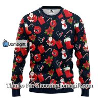Houston Texans Santa Claus Snowman Christmas Ugly Sweater 3