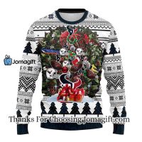 Houston Texans Tree Ugly Christmas Fleece Sweater 3