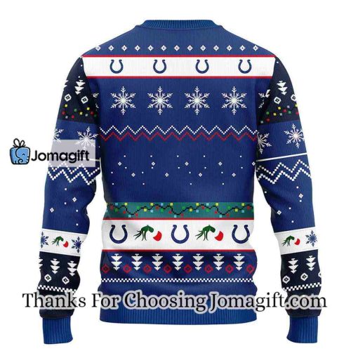 Indianapolis Colts 12 Grinch Xmas Day Christmas Ugly Sweater