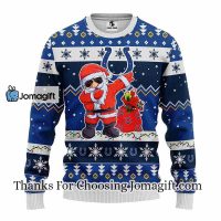 Indianapolis Colts Dabbing Santa Claus Christmas Ugly Sweater 3