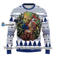 Indianapolis Colts Groot Hug Christmas Ugly Sweater 3