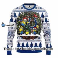 Indianapolis Colts Minion Christmas Ugly Sweater 3