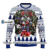 Indianapolis Colts Tree Ugly Christmas Fleece Sweater