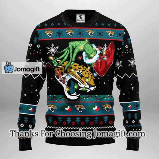 Jacksonville Jaguars Grinch Christmas Ugly Sweater