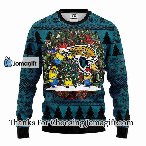 Jacksonville Jaguars Minion Christmas Ugly Sweater