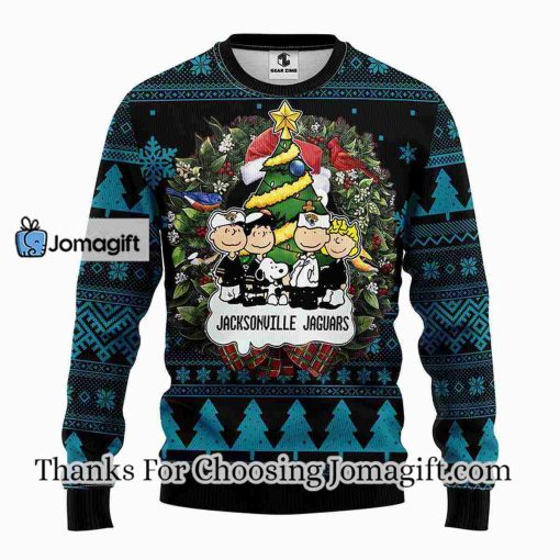 Jacksonville Jaguars Snoopy Dog Christmas Ugly Sweater