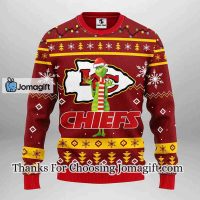 Kansas City Chiefs Funny Grinch Christmas Ugly Sweater 3