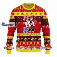 Kansas City Chiefs HoHoHo Mickey Christmas Ugly Sweater 3