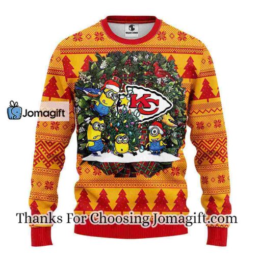 Kansas City Chiefs Minion Christmas Ugly Sweater