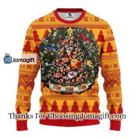Kansas City Chiefs Tree Ball Christmas Ugly Sweater 3