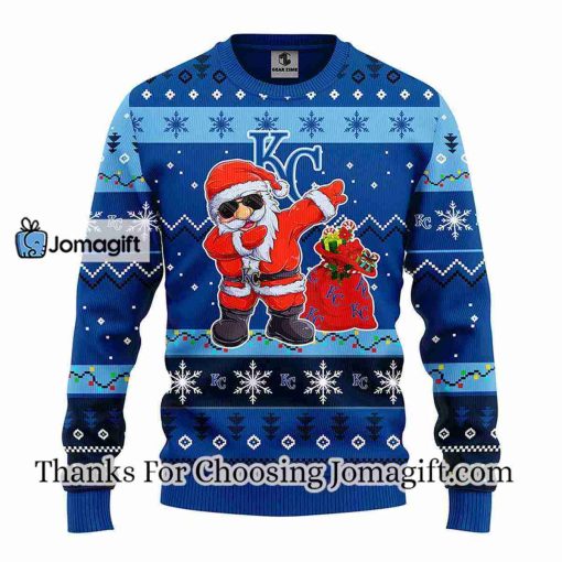 Kansas City Royals Dabbing Santa Claus Christmas Ugly Sweater